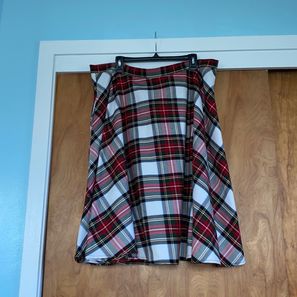 Hell Bunny Vixen Plaid Circle Skirt